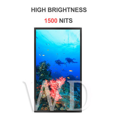 esposizione LCD di alta luminosità dei pidocchi 1920x1080 1500, attrezzatura di pubblicità LCD