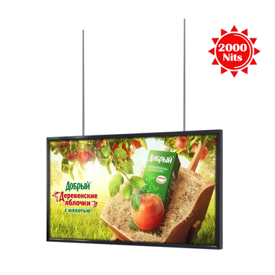 Monitor LCD ultra luminoso per il CMS telecomandato a 55 pollici della pubblicità