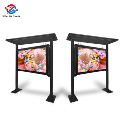 75&quot; progettato per il chiosco LCD impermeabile di uso all'aperto con bianco del nero del baldacchino