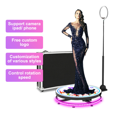 Video Spin Selfie Platform 360 Cabina fotografica automatica con supporto rotante
