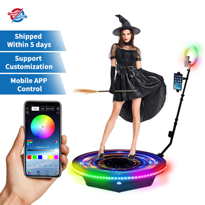 Automatic Spin 360 Photo Booth Fill Light Machine Camera Ipad Selfie Video Accessori gratuiti