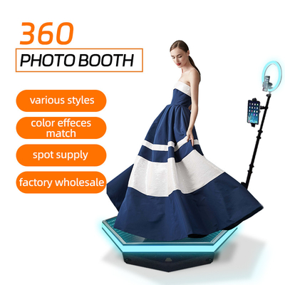 macchina girante Selfie video Photobooth della cabina della foto 360 automatici di RGB della radio di 100cm