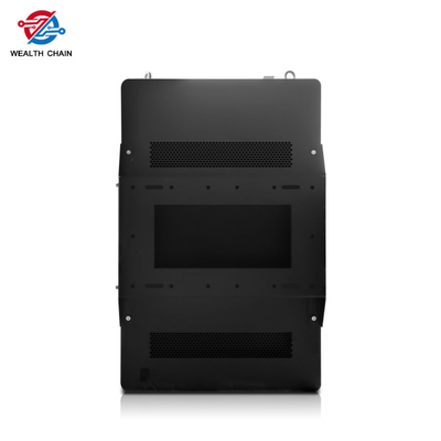 Fan standard neri a 43 pollici del contrassegno LCD all'aperto fissato al muro verticale di Digital che raffreddano -10° a 55°