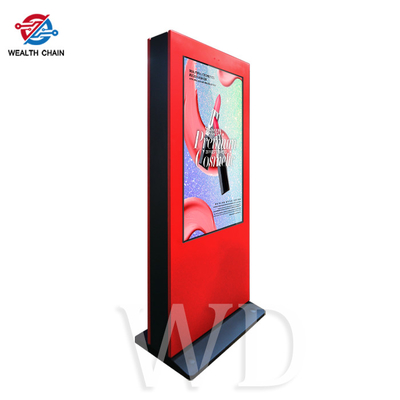 Contrassegno indipendente rosso luminoso 3000nits LCD per la pubblicità per qualsiasi tempo all'aperto
