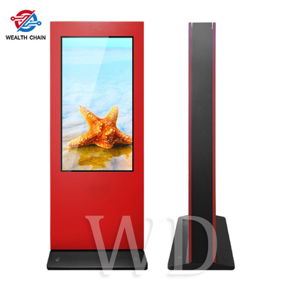 Contrassegno indipendente rosso luminoso 3000nits LCD per la pubblicità per qualsiasi tempo all'aperto